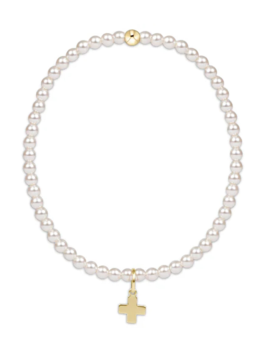 ENewton Pearl Cross Bracelet
