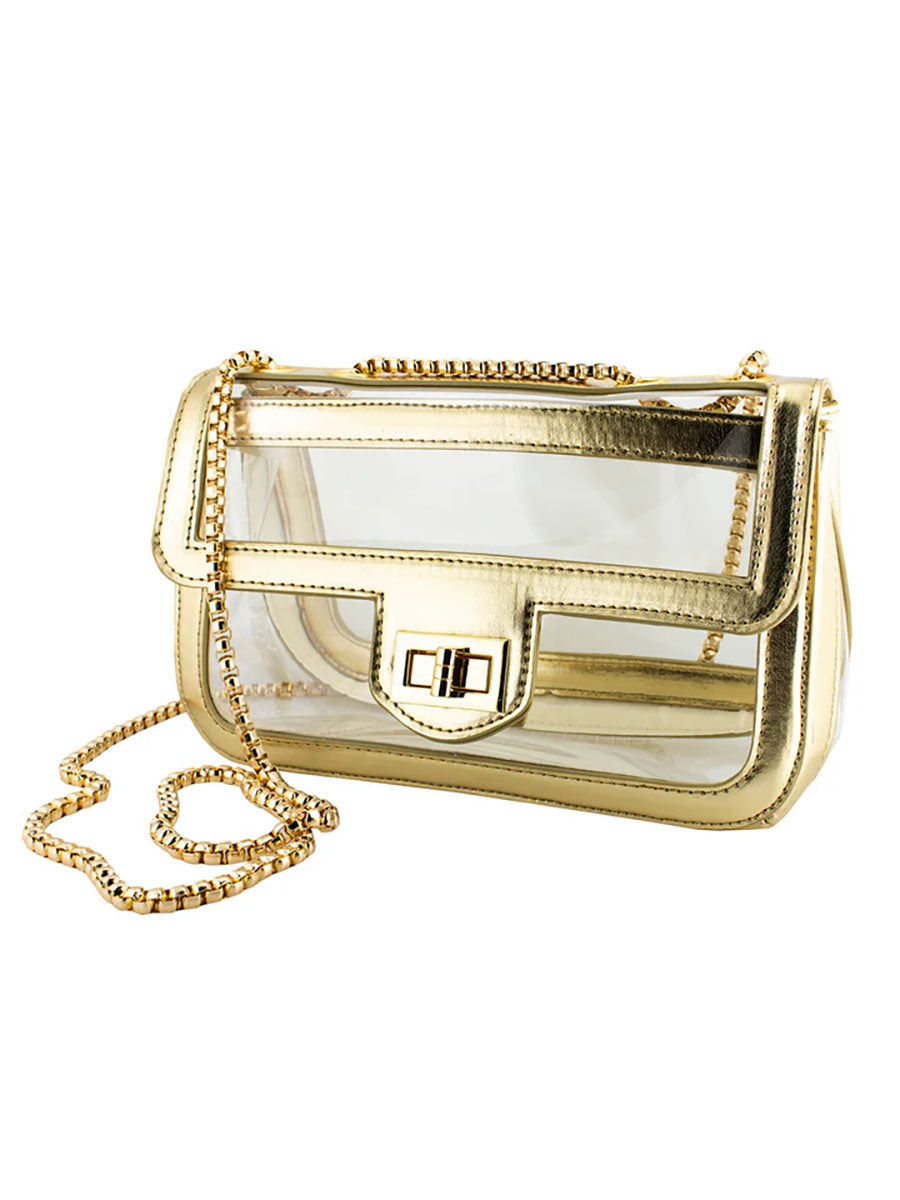 Convertible Crossbody with Gold Accents