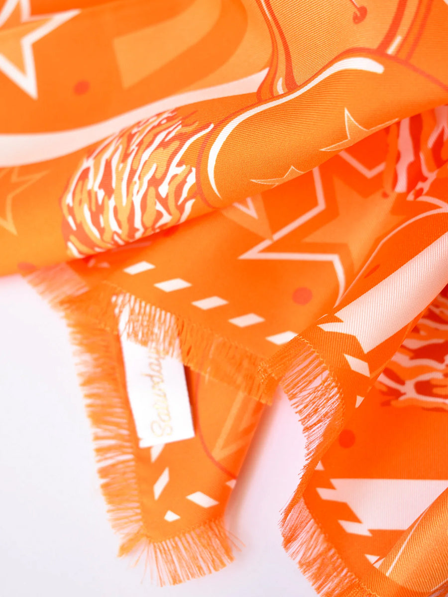 Bright Orange Game Day Scarf