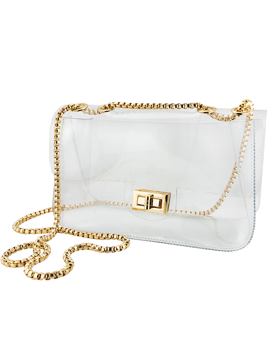 Clear Convertible Chain Crossbody