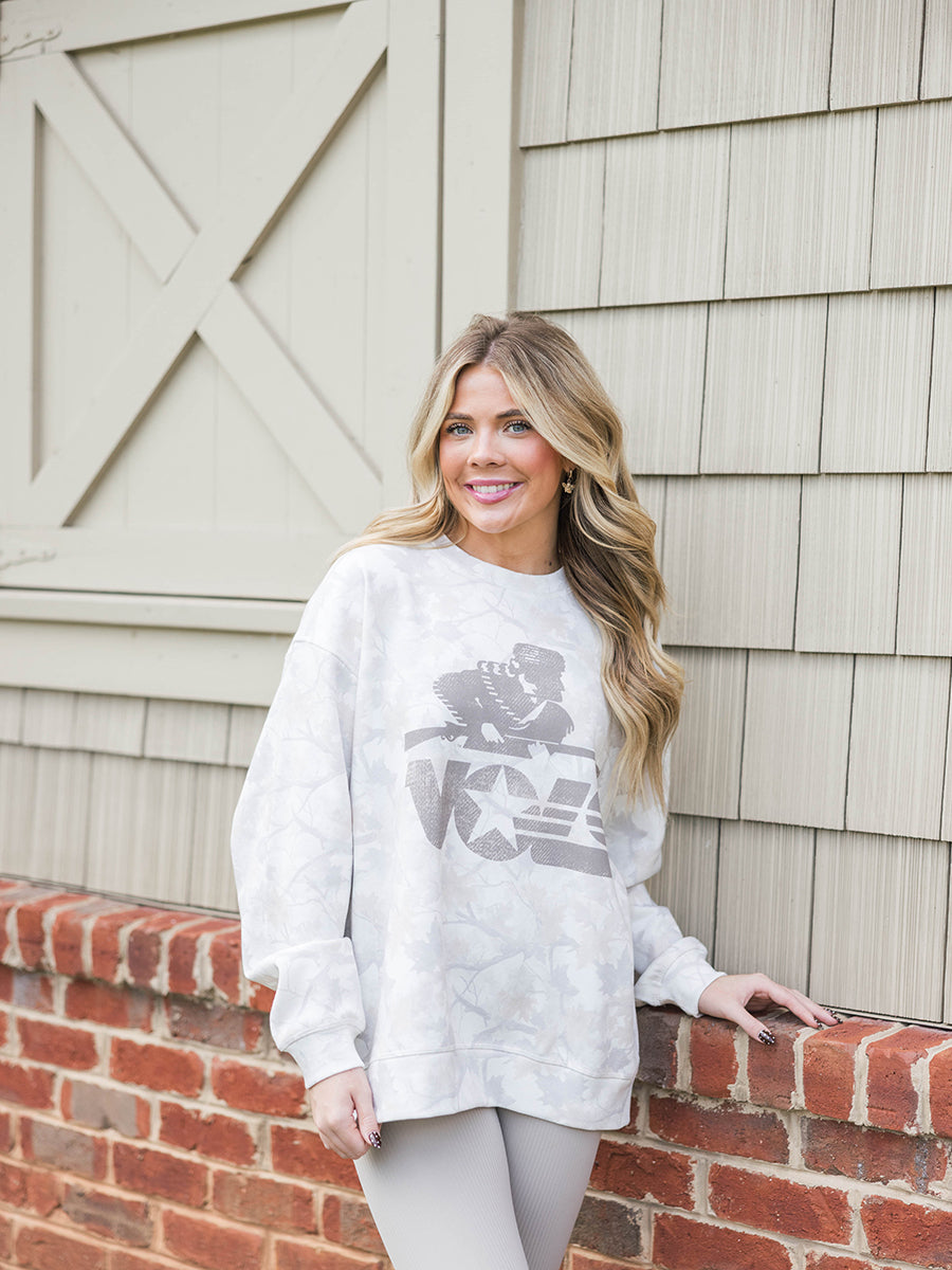 Cream Camo Vols Star Rifleman Crew Sweatshirt