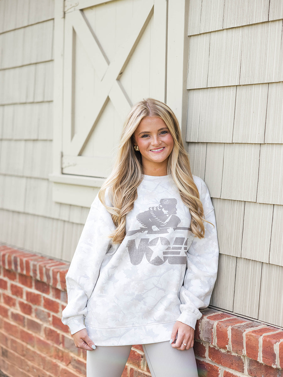 Cream Camo Vols Star Rifleman Crew Sweatshirt