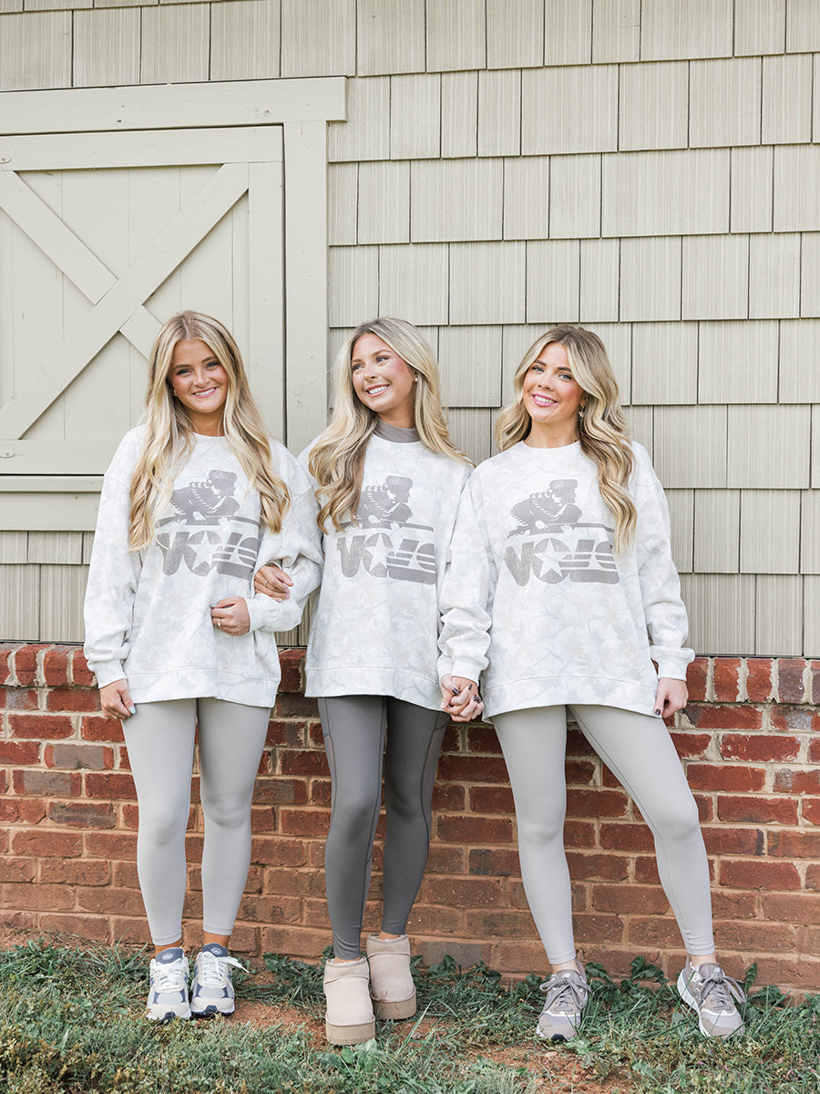 Cream Camo Vols Star Rifleman Crew Sweatshirt