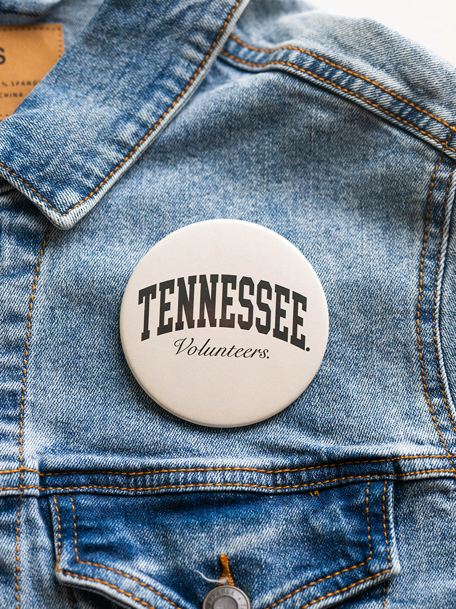 Cream Tennessee Volunteers Button