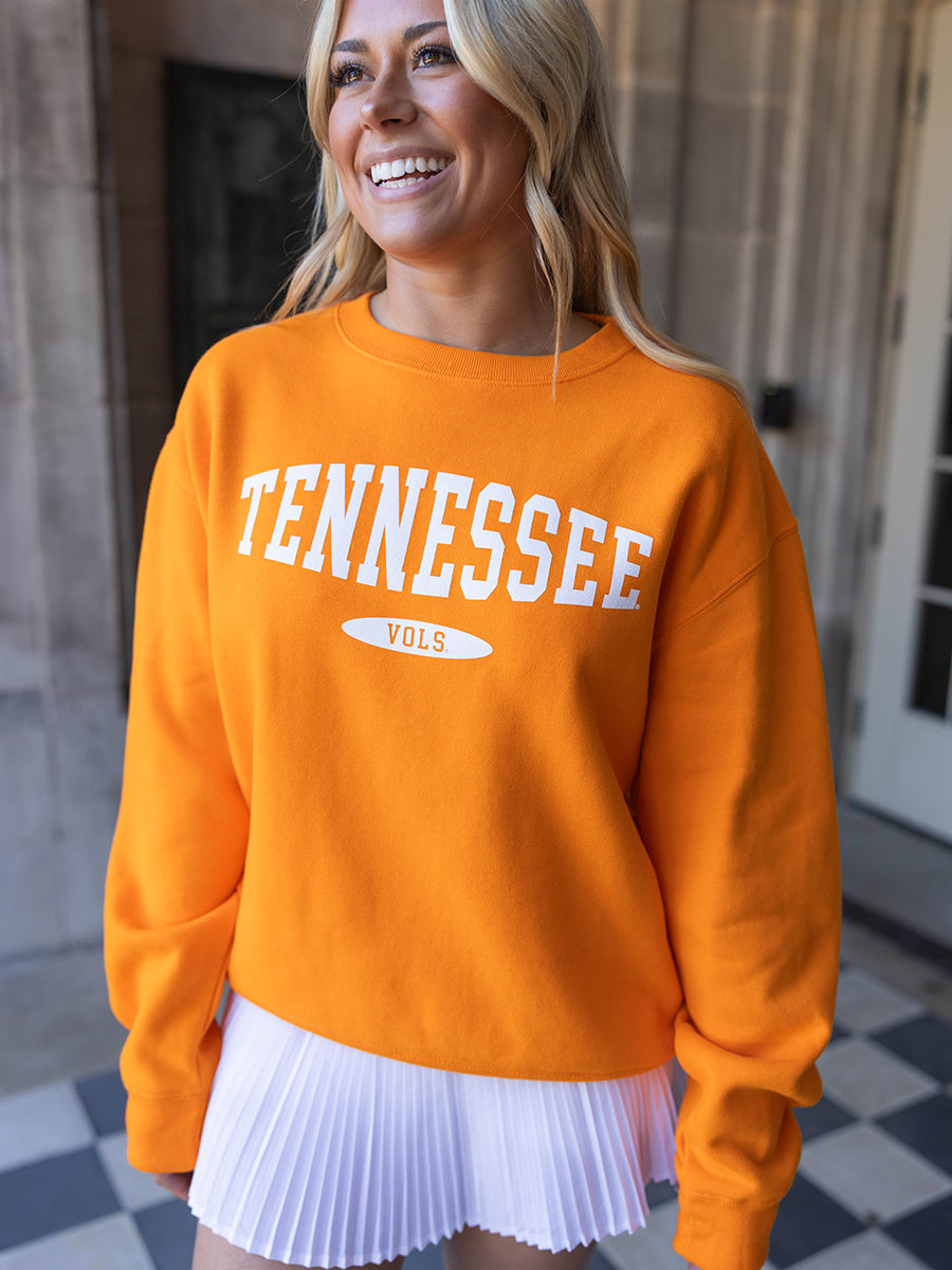 Closeup of Orange Tennessee VOLS Sweatshirt