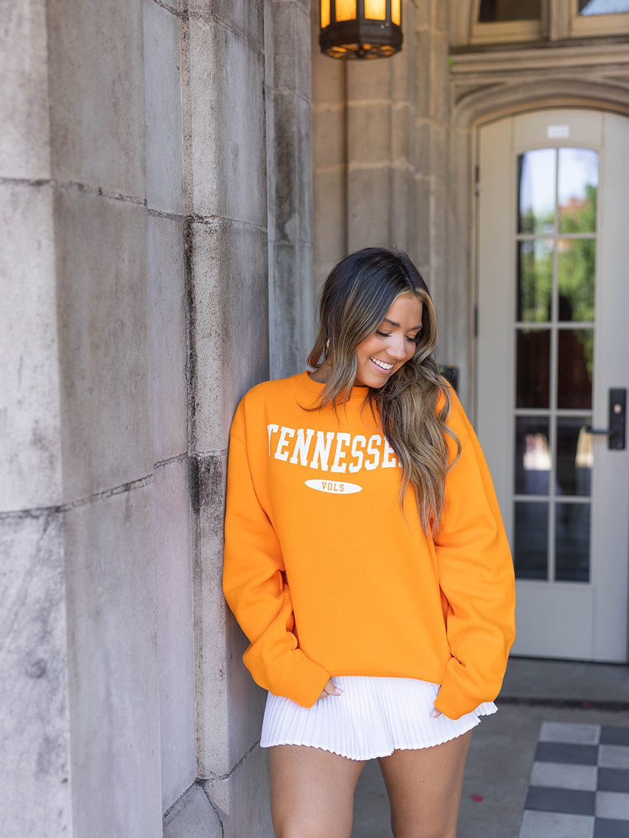 Orange Tennessee Crew Sweatshirt