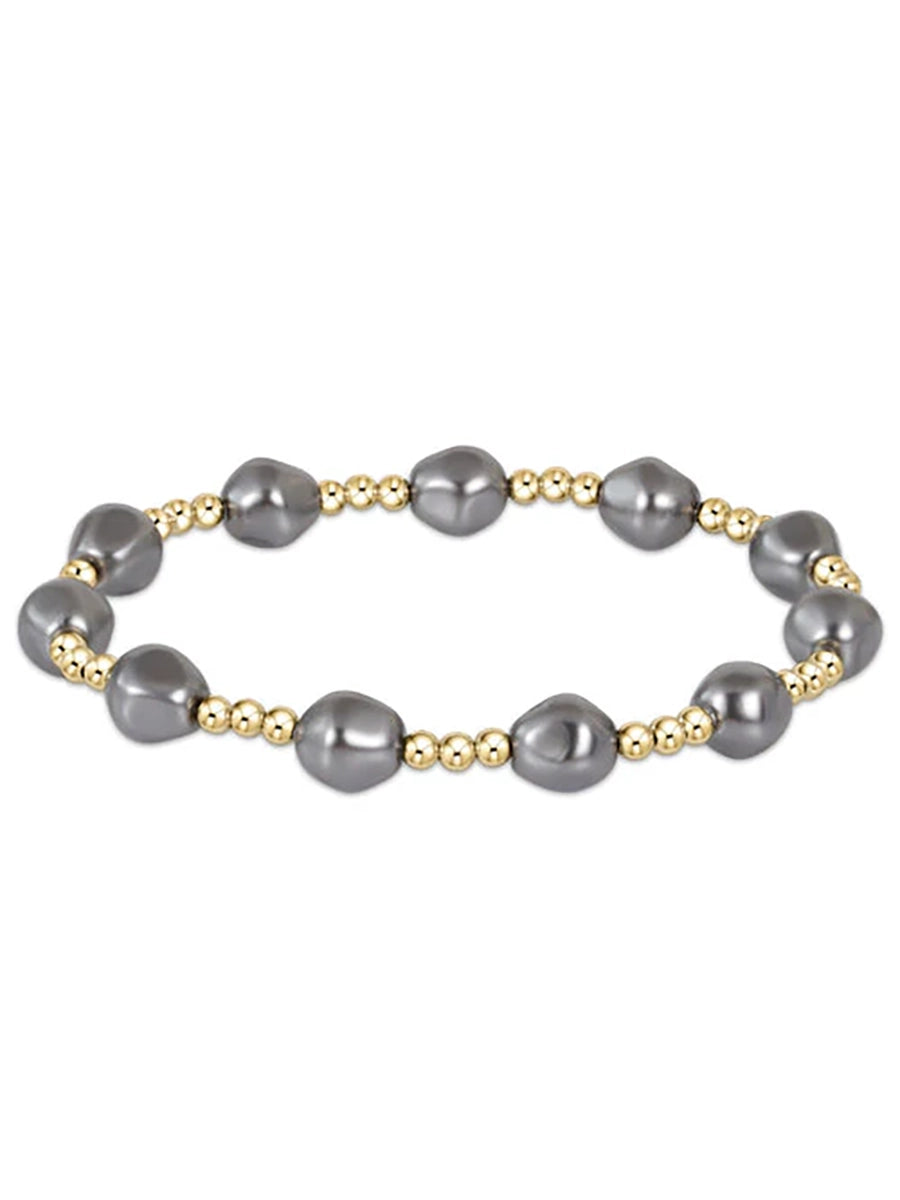 Admire Gold 3mm Bead Gemstone Bracelet, Fall/Winter (9 Colors)