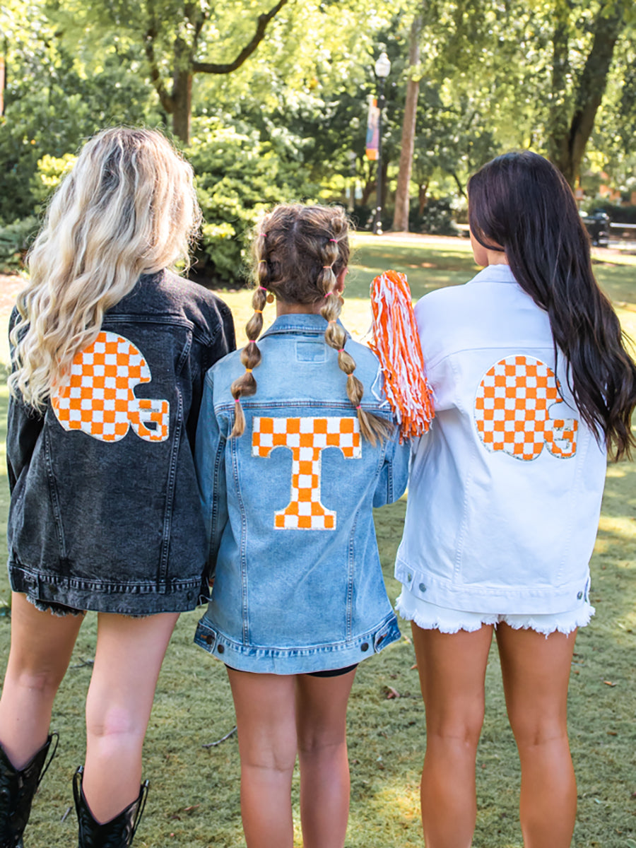 Denim Jacket with Chenille Patch