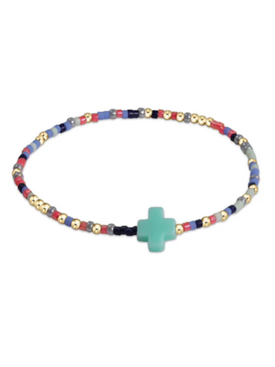 egirl Hope Unwritten Signature Cross Bracelet (25 Colors)