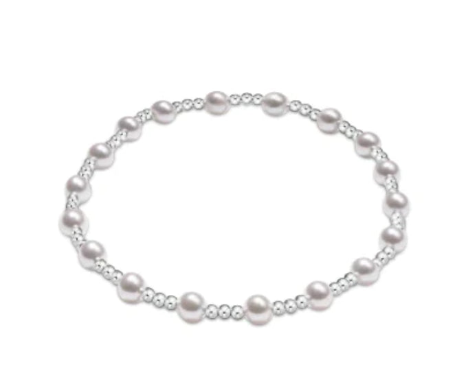 Classic Sincerity Sterling Pearl Bracelet, 4mm
