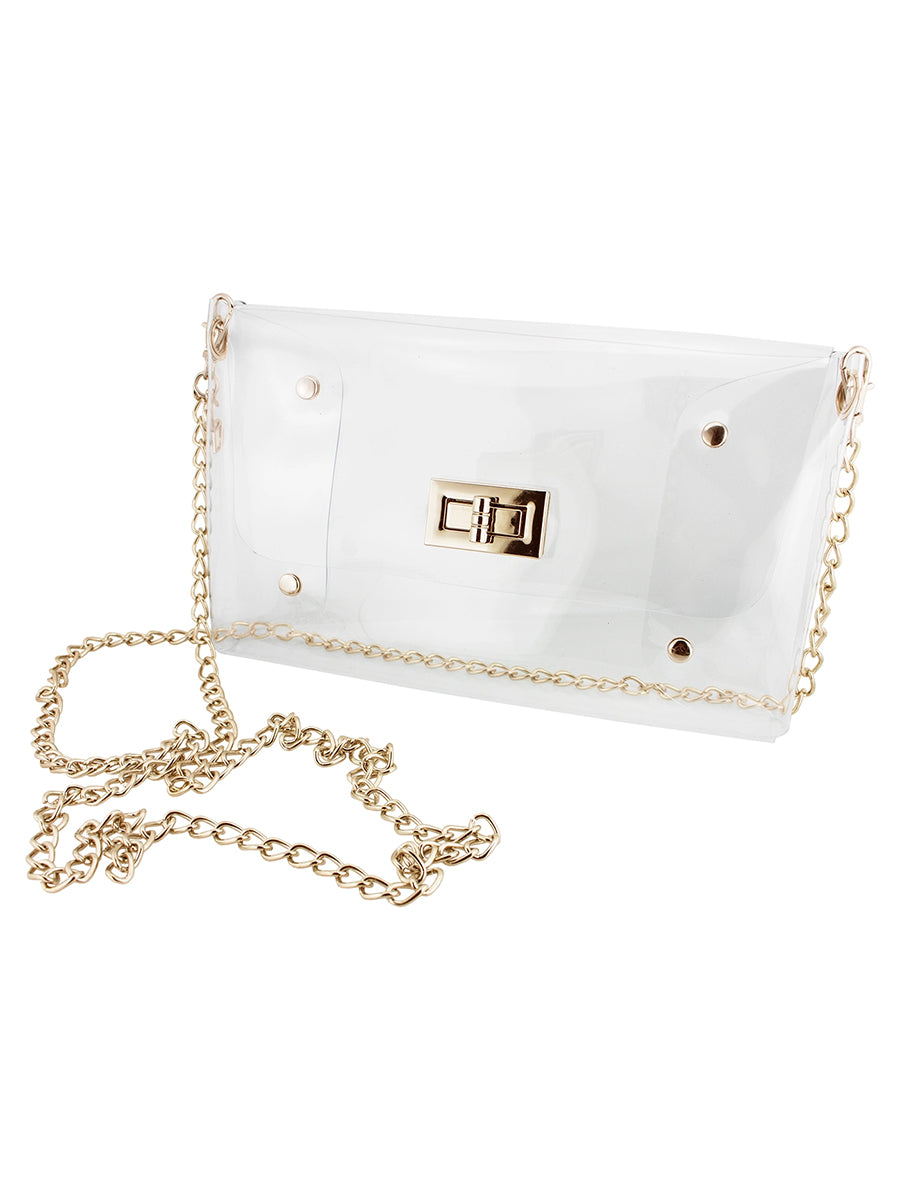 Clear Envelope Crossbody Purse