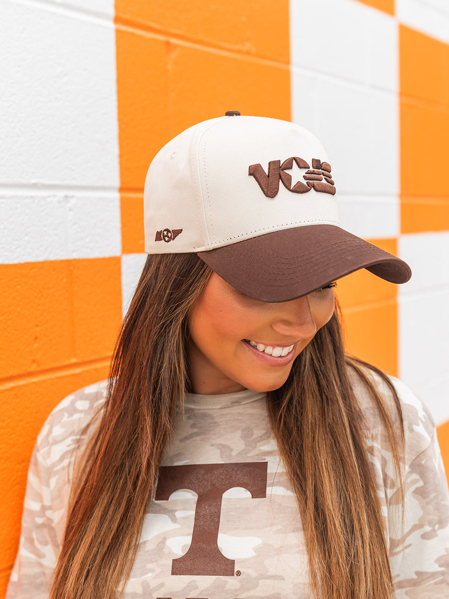 Retro "Vols" Espresso Cream Hat