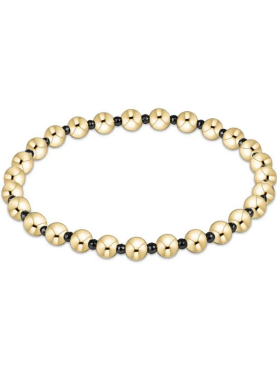 Grateful Pattern 5mm Bead Bracelet, Gemstone (3 Colors)