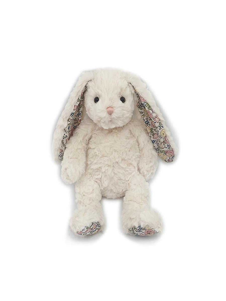 Faith Cream Floral Bunny Plush