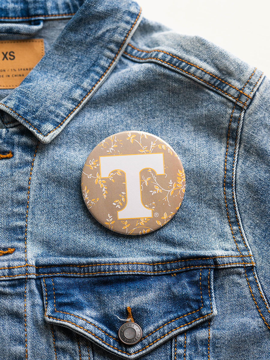 Floral background Power T button