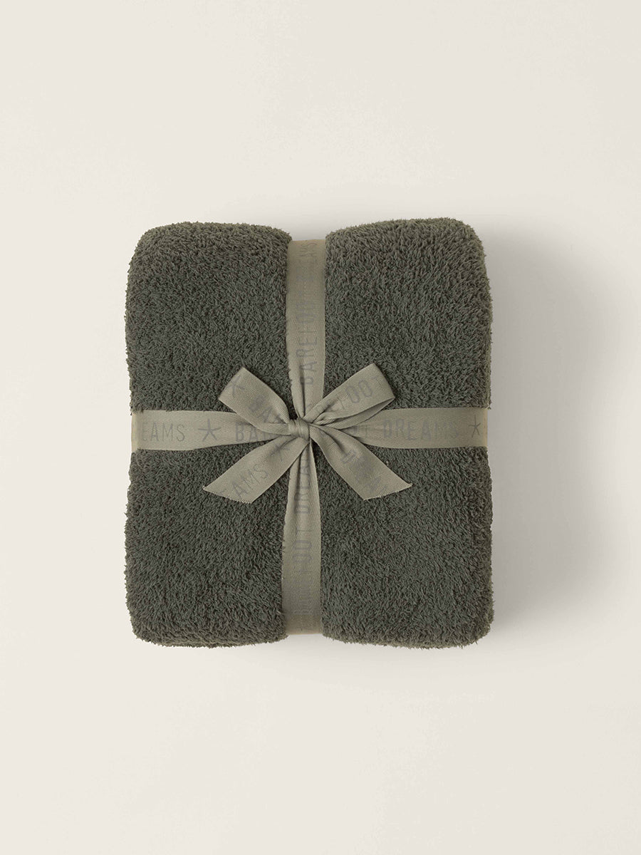 CozyChic Color Block Throw, Khaki Green Multi