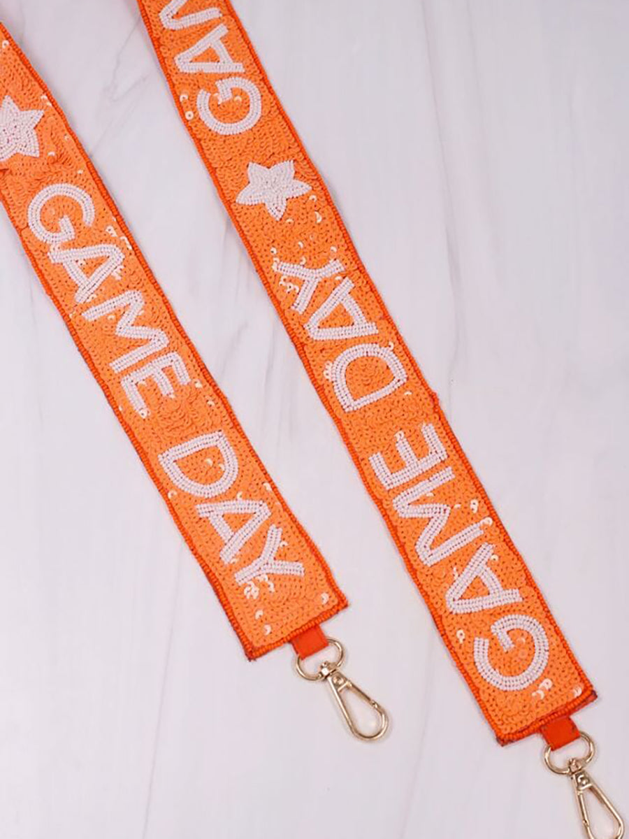 Embellished Orange GAME DAY Purse Strap