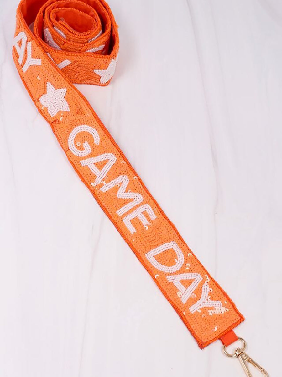 Orange GAME DAY purse strap