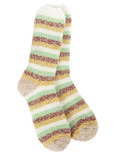 Cozy Garden Stripe Crew Sock (3 Styles)