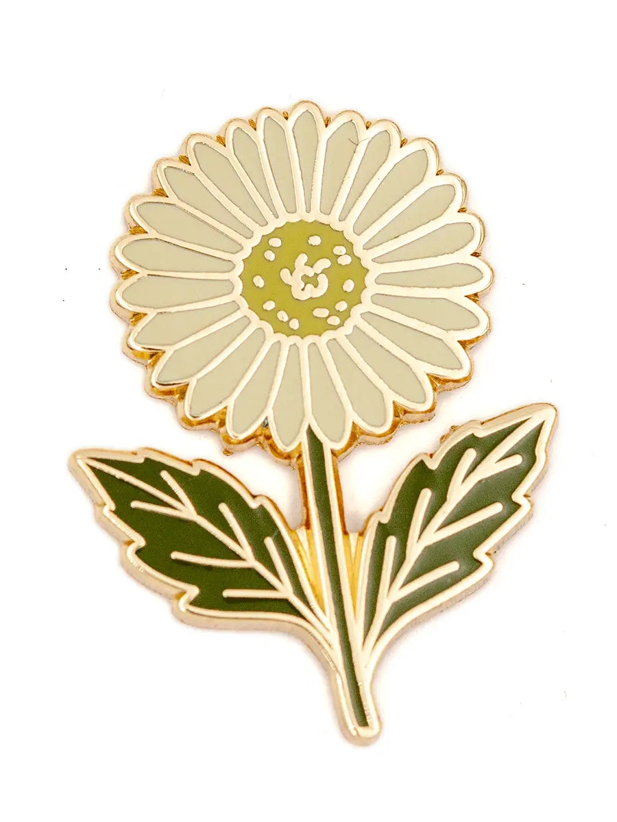 daisy enamel pin