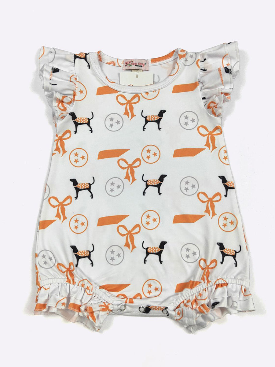 Tennessee Smokey and Bows Baby Romper