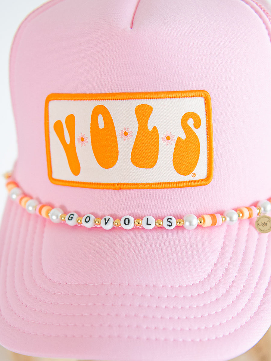Go Vols Beaded Hat Strand