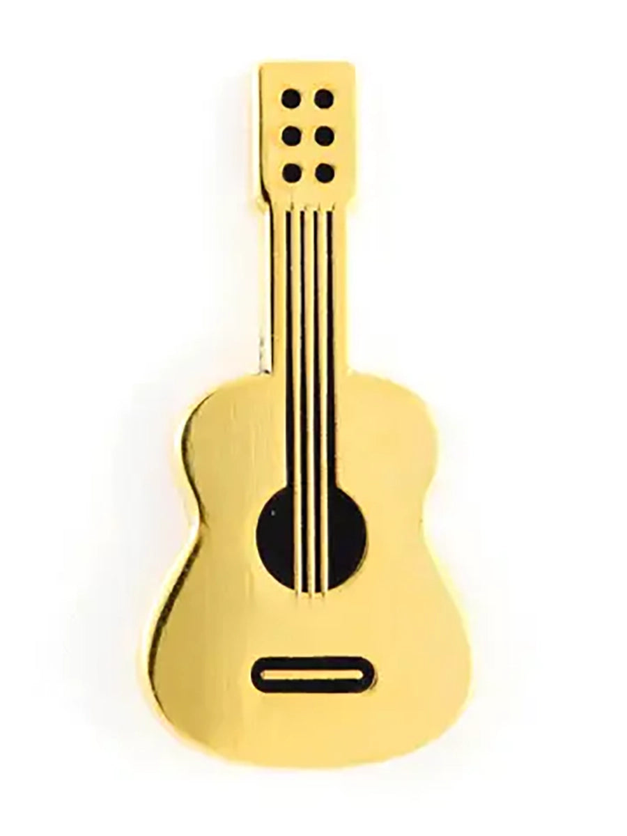 guitar enamel pin
