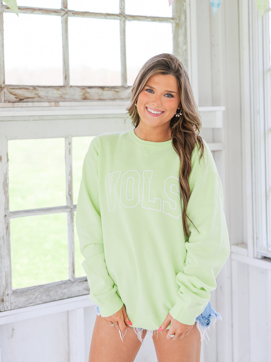 Lime Green VOLS Sweatshirt