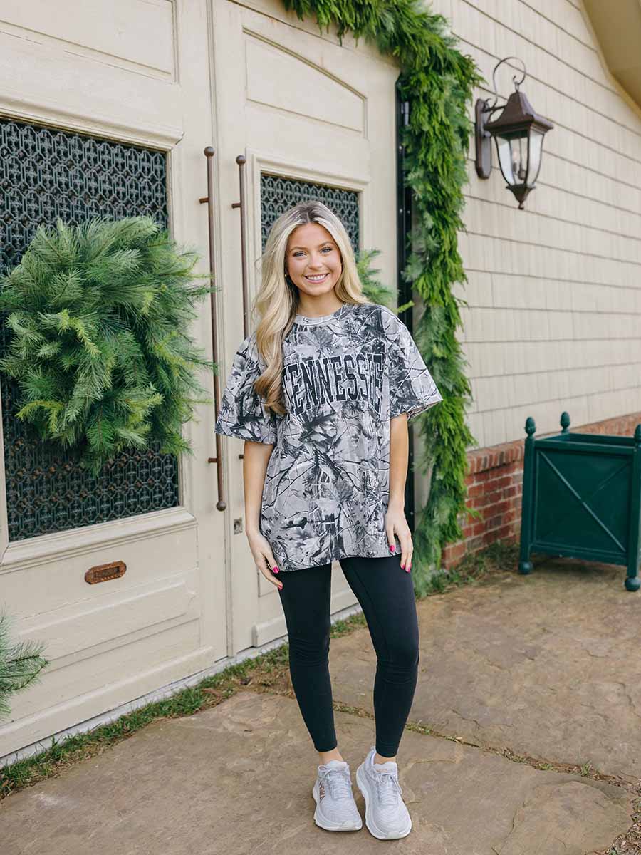 Grey Camo Black Tennessee Arch Short-Sleeve T-Shirt