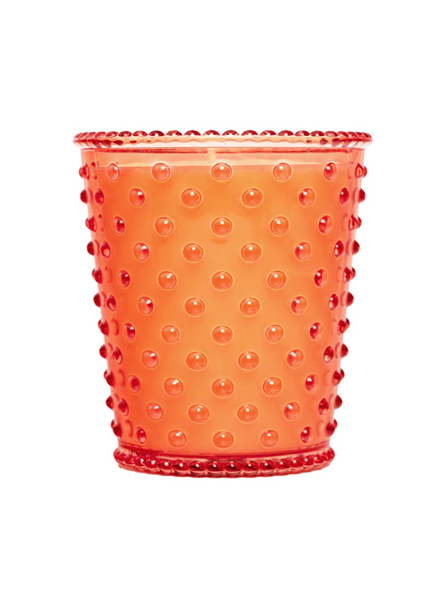 K. Hall Studio Hobnail Glass Candle 16 oz.