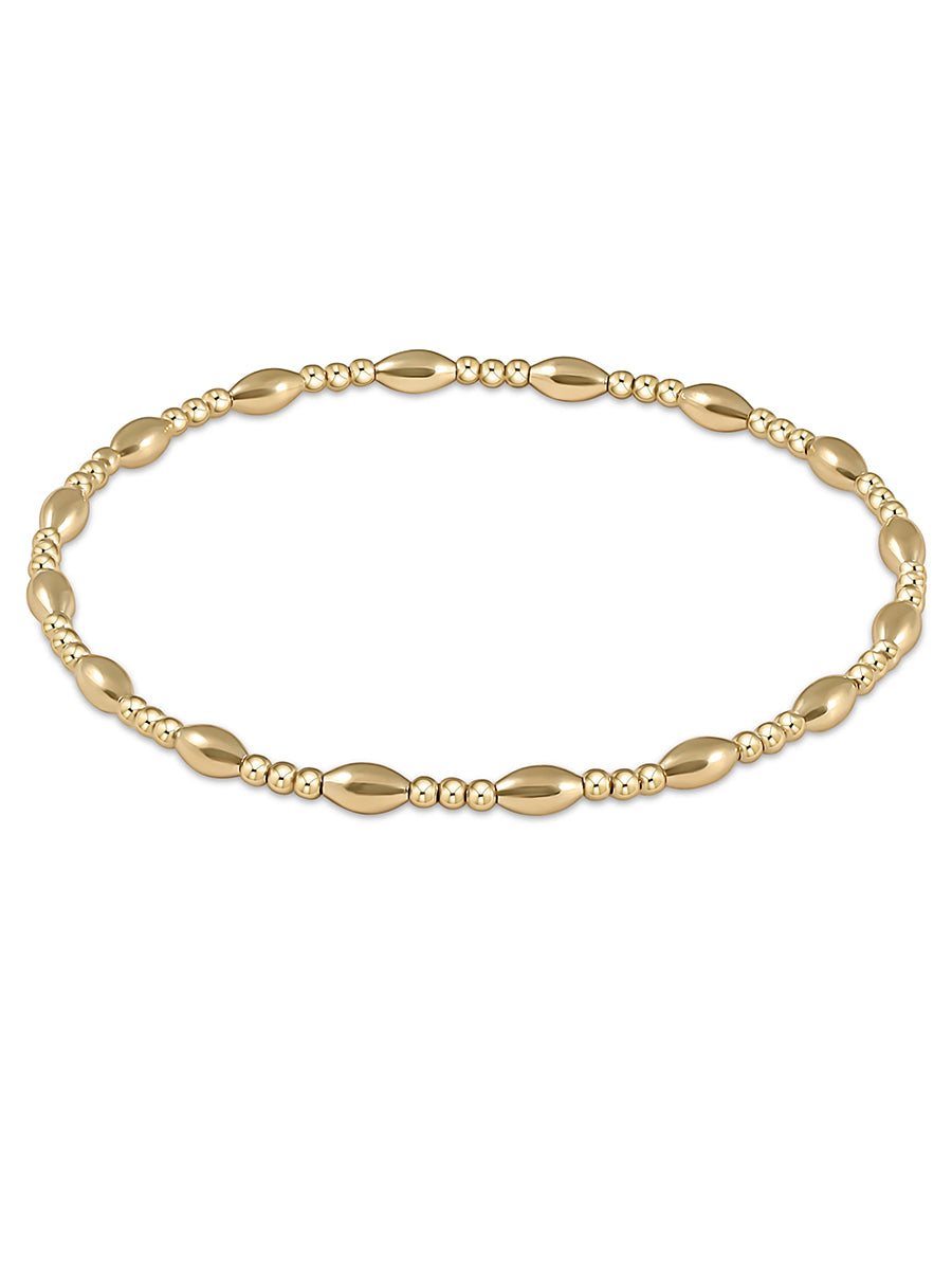 Harmony Sincerity 2mm Bead Bracelet, Gold
