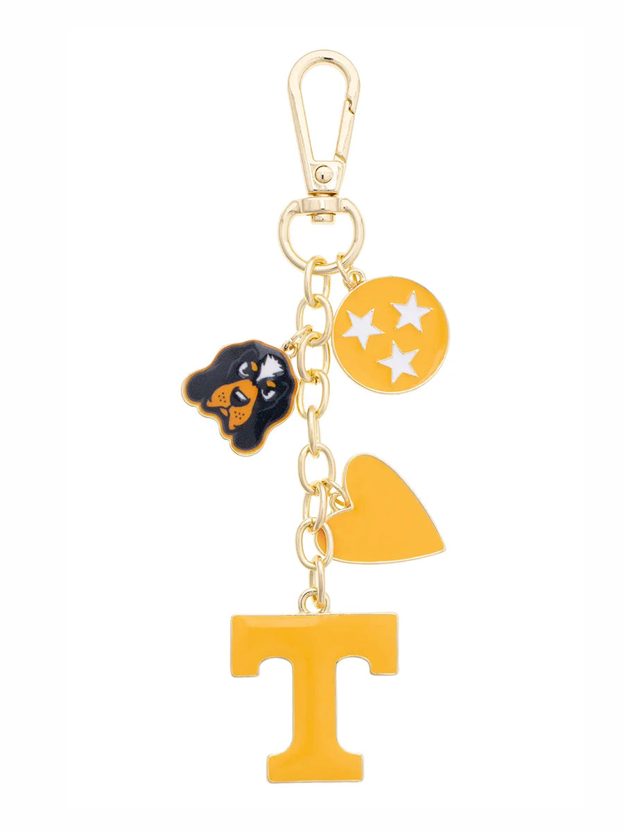Tennessee Heart Cluster Bag Charm