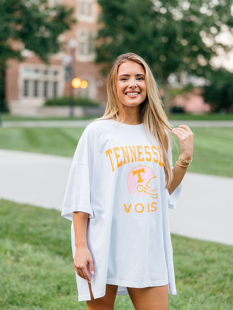 Tennessee Vols Helmet Oversized T-Shirt