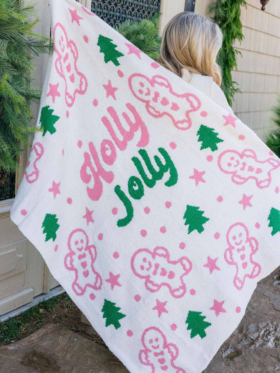 Holly Jolly Christmas Blanket