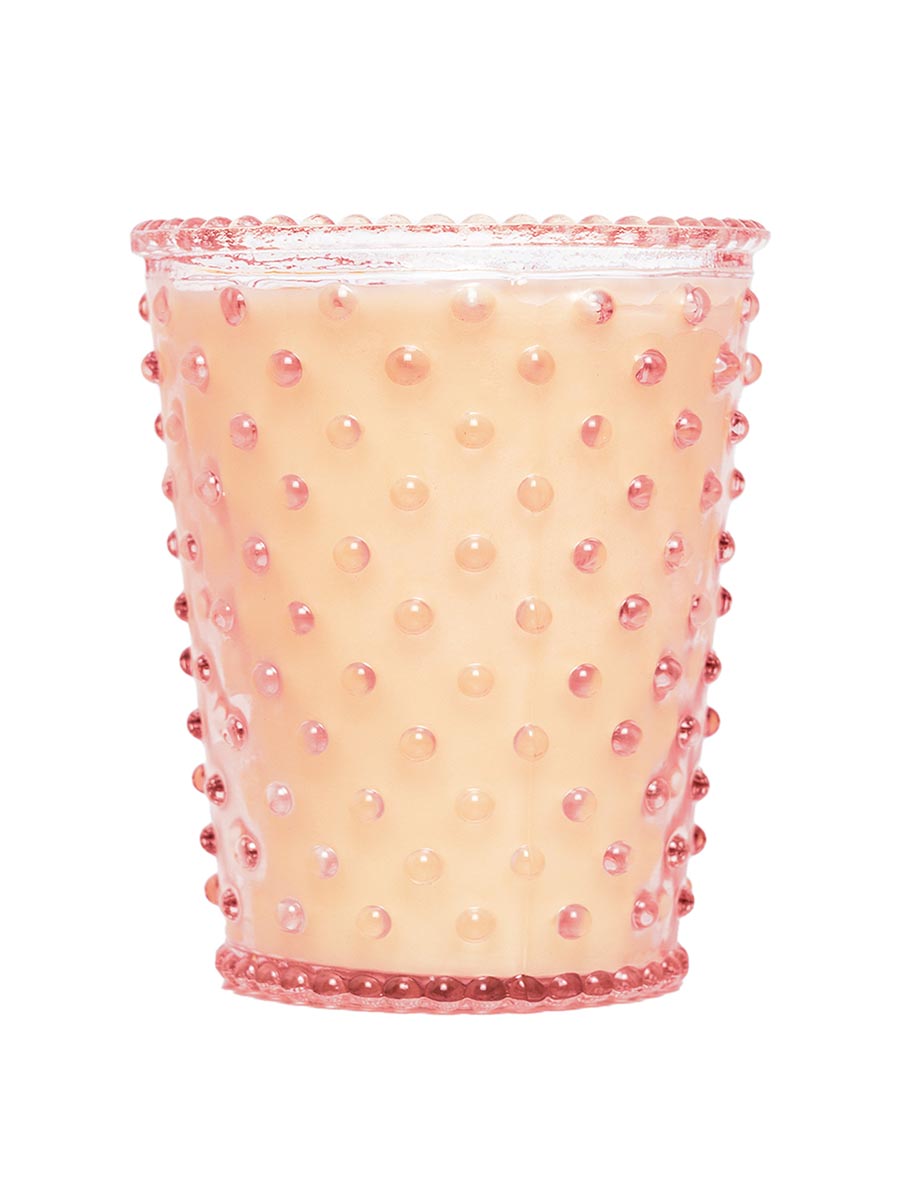 K. Hall Studio Hobnail Glass Candle 16 oz.