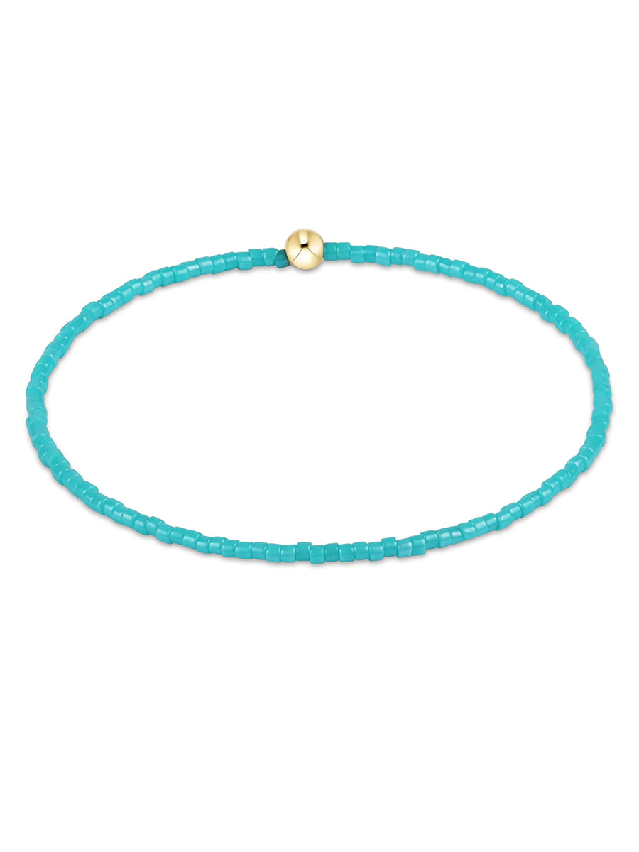 Aqua ENewton bead bracelet