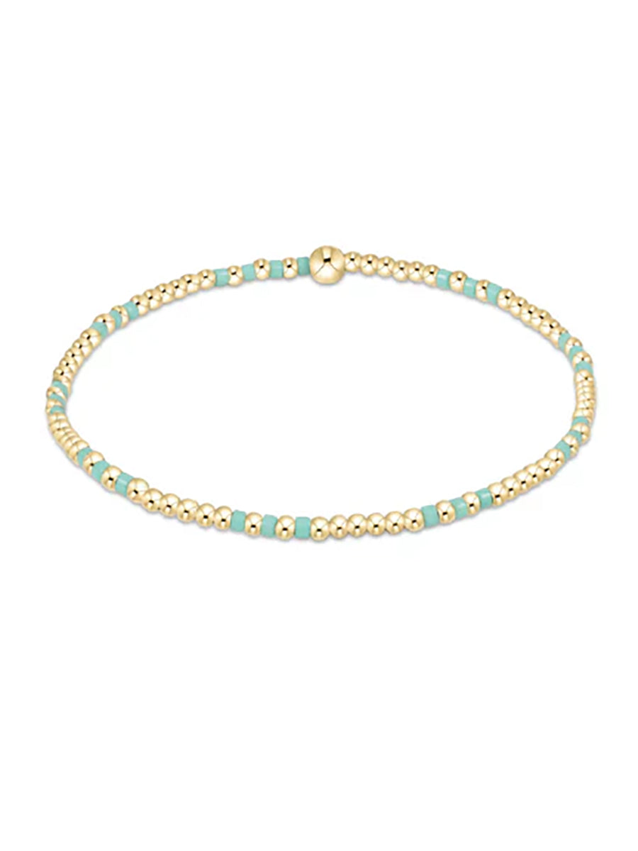 Hope Joy Pattern 2mm Bead Bracelet (12 Colors)