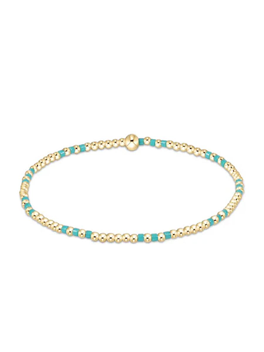 Hope Joy Pattern 2mm Bead Bracelet (12 Colors)