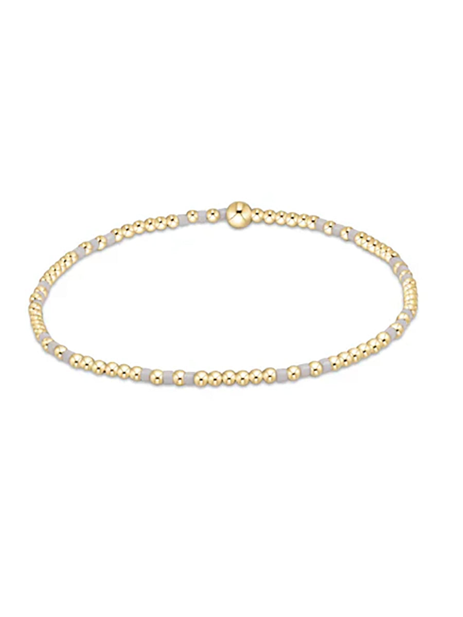 Hope Joy Pattern 2mm Bead Bracelet (12 Colors)