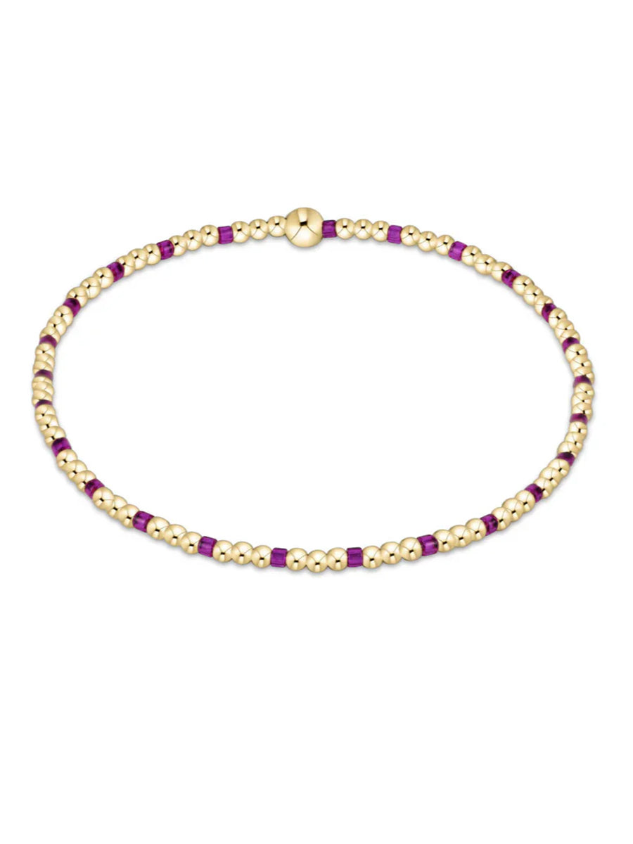 egirl Hope Sincerity Pattern 2mm Bead Bracelet (9 Colors)