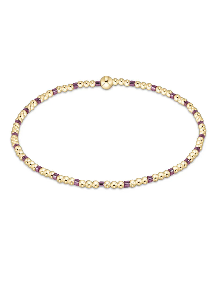 egirl Hope Sincerity Pattern 2mm Bead Bracelet (9 Colors)