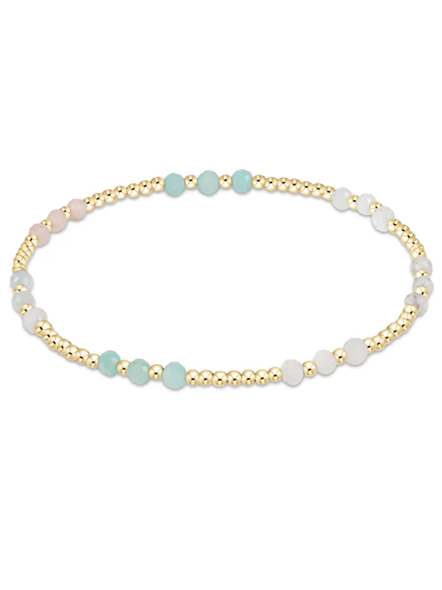 Gold Joy 3mm Gemstone Bracelet (12 Colors)