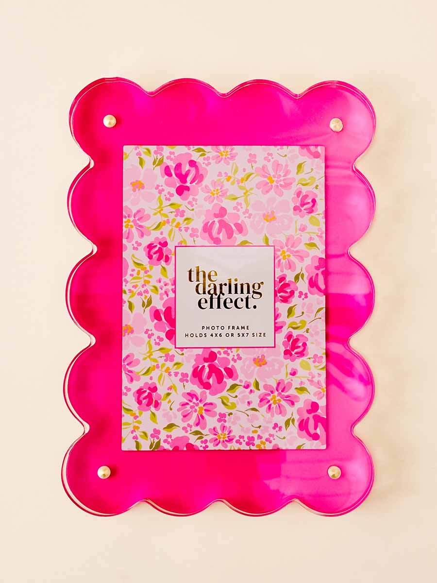 Pink Scalloped Frame