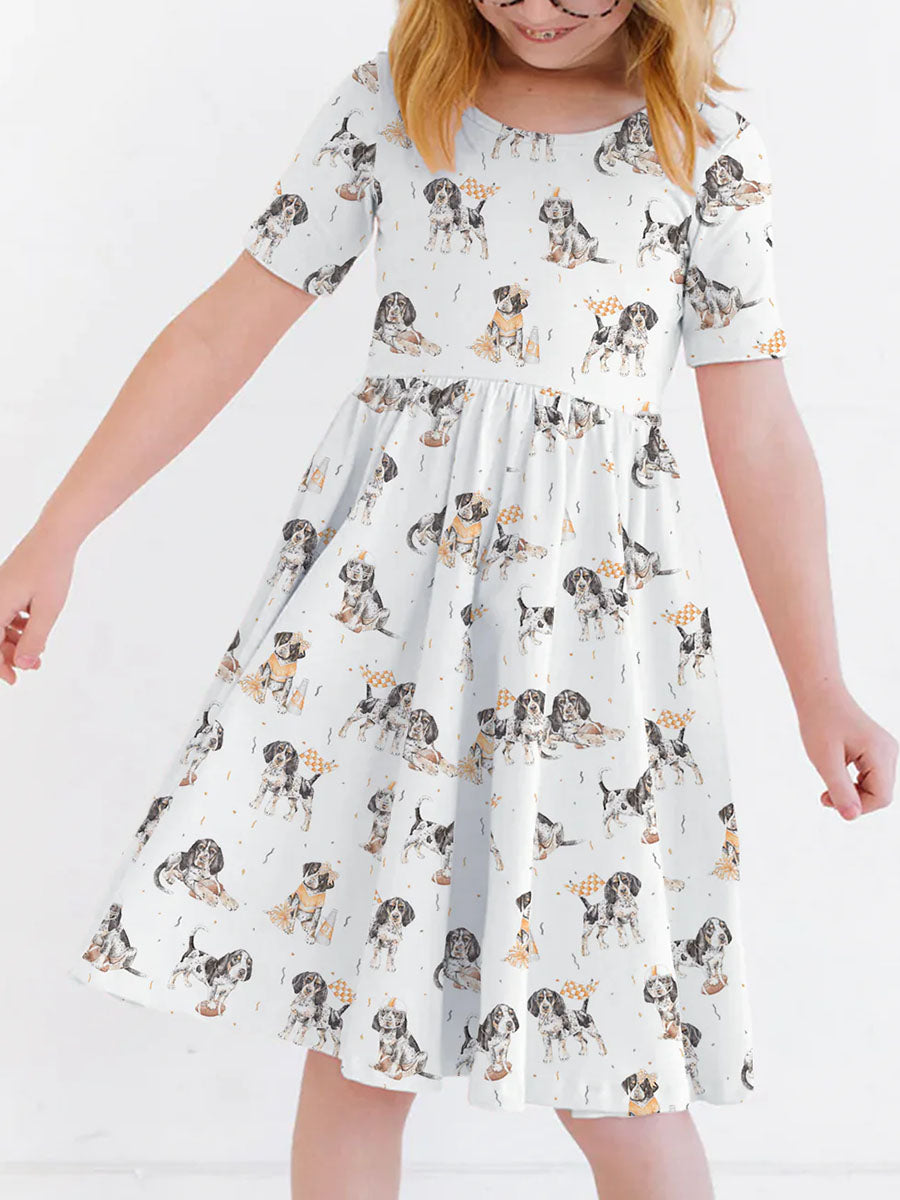 Hound dog dress for girls