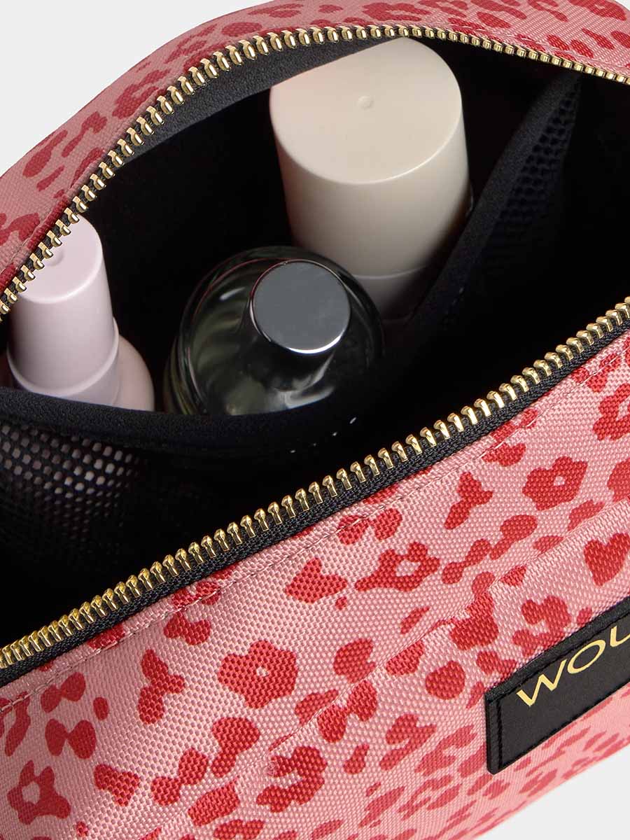 Cheetah print toiletry bag