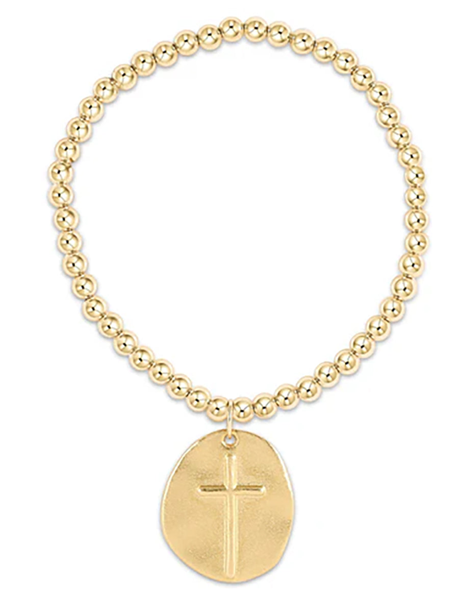 Classic Gold 4mm Inspire Gold Charm Bracelet