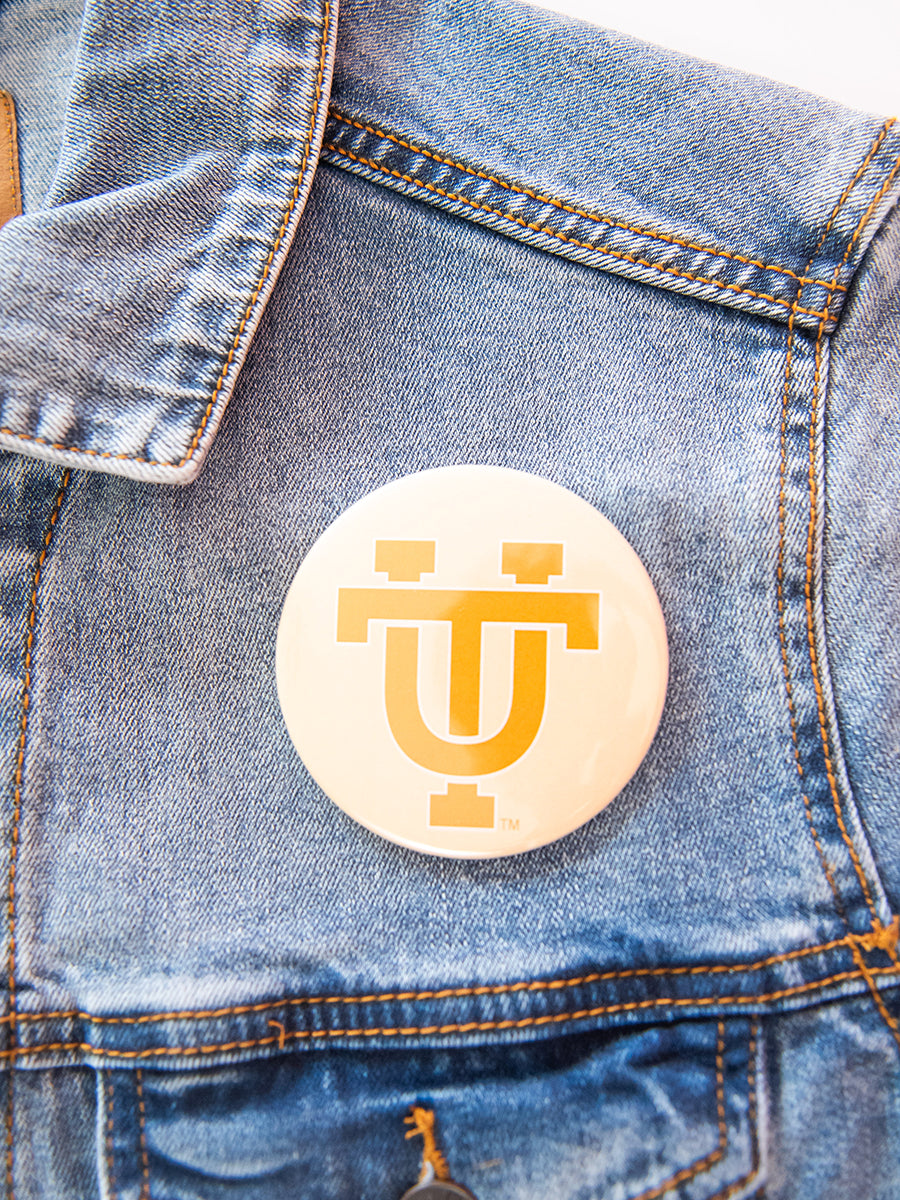 3" UT Interlocking Logo Button