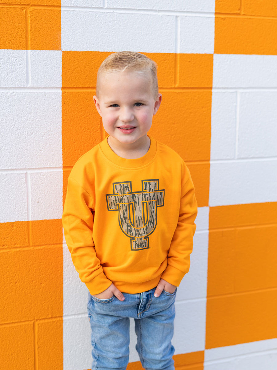 Kids Orange UT Logo Sweatshirt