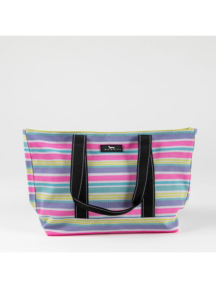Pastel Striped Beach Tote