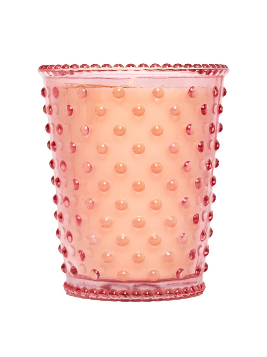 K. Hall Studio Hobnail Glass Candle 16 oz.
